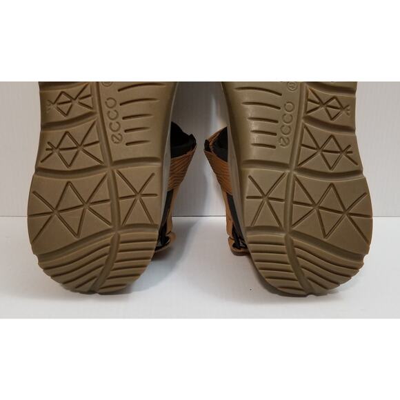 Ecco X-Trinsic Adjustable Strap Comfort Sandals Black/Cayote Mens Size US 9-9.5 main image 5
